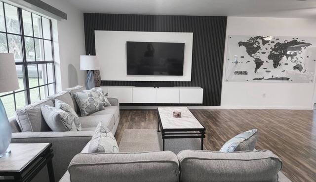 Accessible Palm Bay Escape Arcade Coffee Bar Wi-Fi Work Space Roll-in Shower