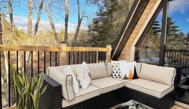 Accessible Waterfront A-Frame Retreat on Quiet Lake in Lunenburg