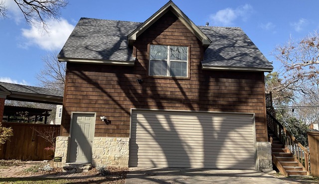 Across from TCU soccer field. Football season and priced for short term visit