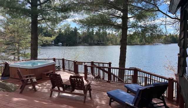 Adirondack Area Trout Lake Waterfront Cottage, Hot Tub, Pontoon Boat, Upstate NY