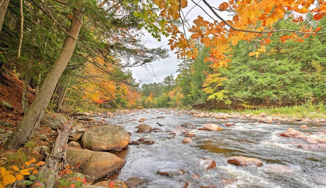 Adirondack Riverfront Log Cabin/ Amazing Rapids/ Natural Soaking Pools