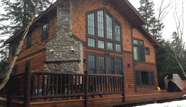 Adirondack Style Lodge Situated on Beautiful Mirror Lake