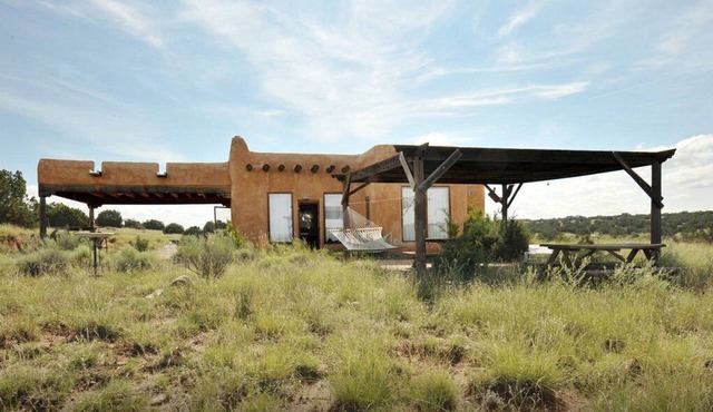 Adobe casita on 12 acres of high desert