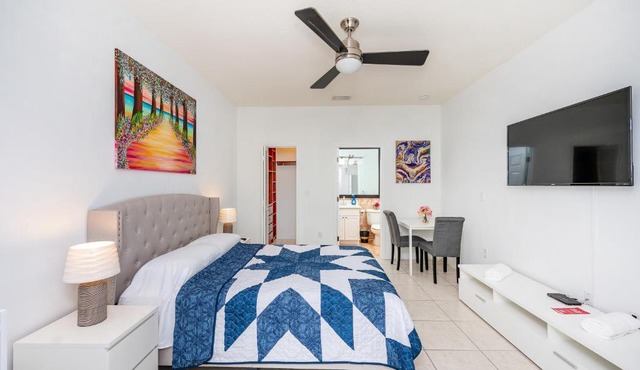 Adorable 1 bedroom studio with private entrance.