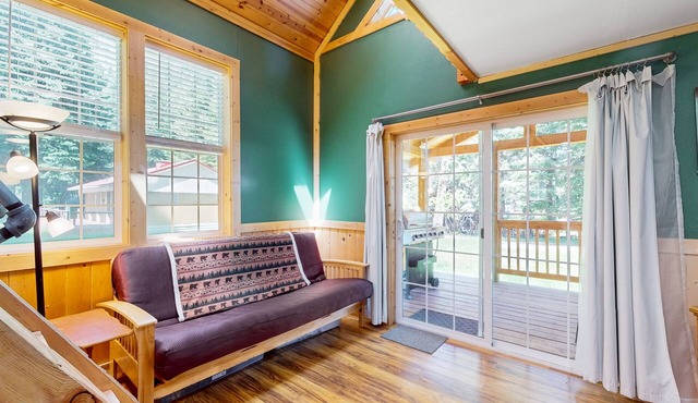 Adorable mountain view cabin with a full kitchen, washer/dryer, & gas grill