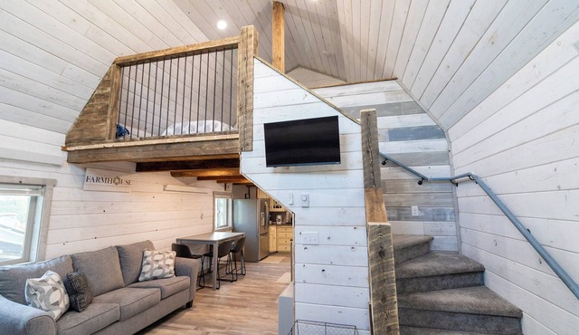 Adorable renovated Milk barn along Henry’s Fork of the Snake River.