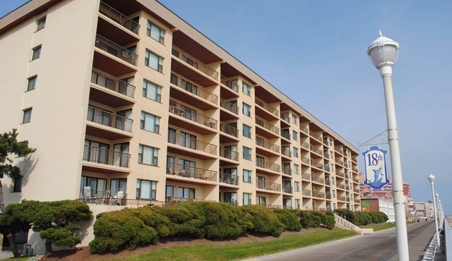 Adorable, spacious 2-bedroom oceanfront condo with free WiFi and a fabulous ocean view located directly on the Boardwalk!
