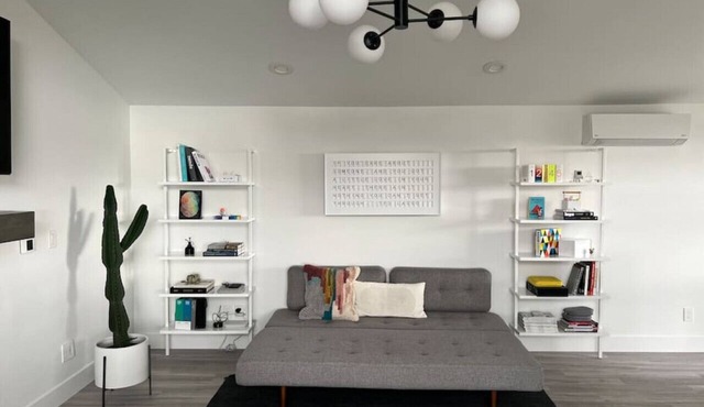 ADU at 126 · Vaulted ceiling ADU studio apartment killer views