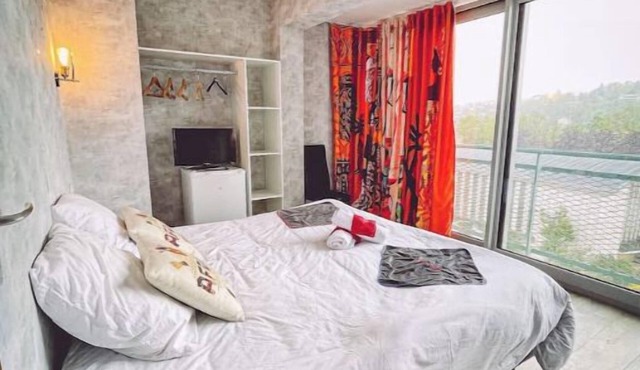 Africa station, panoramic view of Epinal, castle.