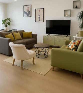 Agréable 3 pièces - 8P - Parking - Séjour idéal Paris Proche Gare