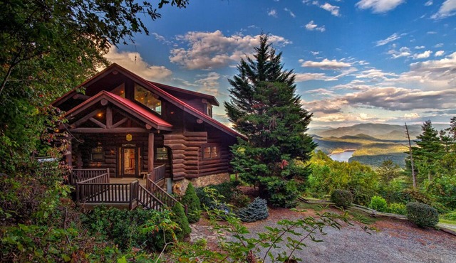 Ahh Time Flies at a mountain cabin with scenic view