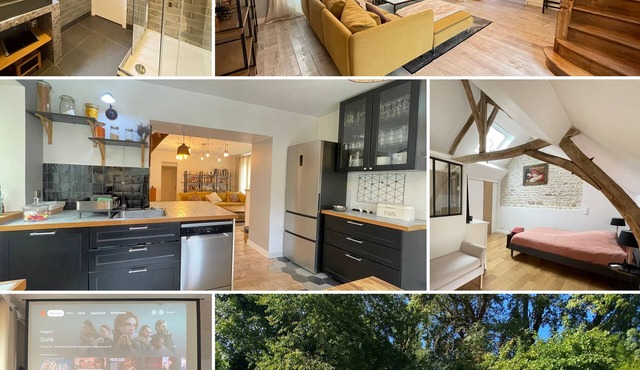 Air-conditioned family home, garden, cinema and games