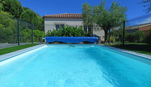 Air-conditioned 3⭐ gîte with swimming pool, quiet location, 5 min from Carcassonne & canal du midi