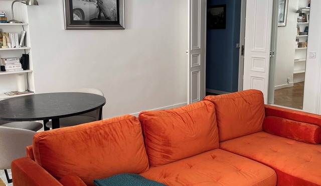 Air-conditioned apartment 1 min from the beach