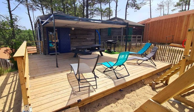 Air-conditioned chalet at the foot of the dunes