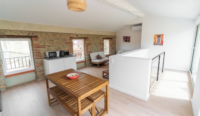 Air-conditioned duplex with rooftop terrace - Cœur d'Argelès-sur-Mer