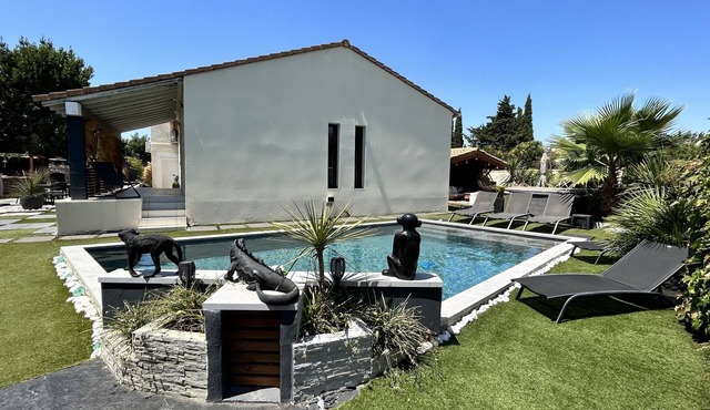 Air-conditioned villa with private pool and Jacuzzi, in CAMARGUE