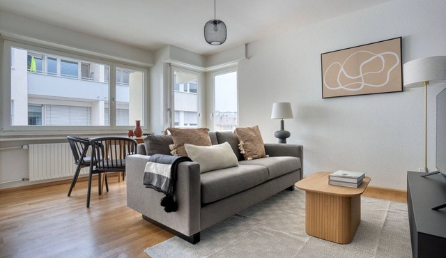 Airy Allschwil 3 Room w/Storage Room, nr Tram & Market, by Blueground