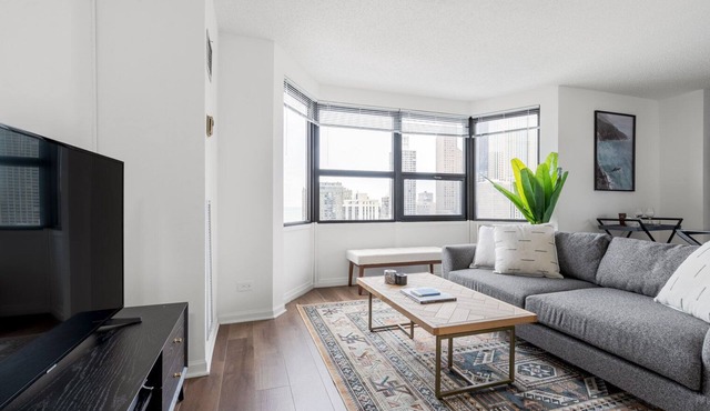 Airy Gold Coast 2BR w/Gym, Pool, near. Oak St. Beach, by Blueground