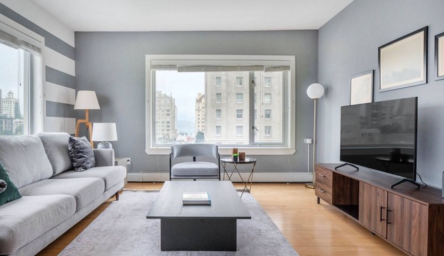 Airy Nob Hill 1BR w/Sauna + Gym, near Union Sq by Blueground