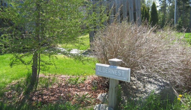 Aldernest Loft - Acadia Park/Mount Desert Island -walk across lawn down to shore