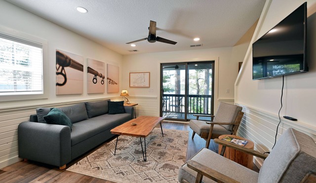 All 4 lakefront condos! Private beach, dock, sauna, club room, decks.