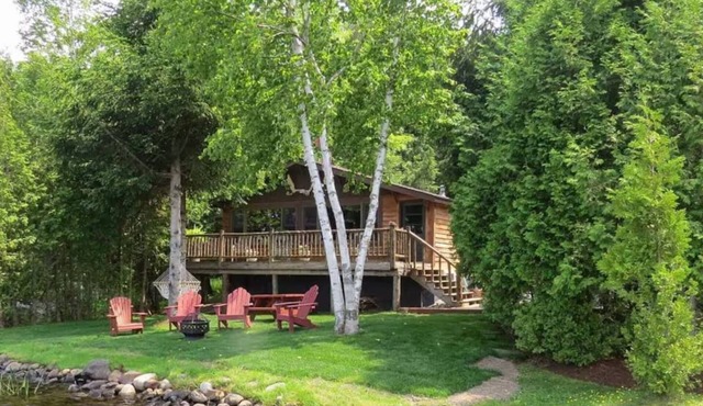All 4 Lakeside Cabins on Lake Colby, Saranac Lake