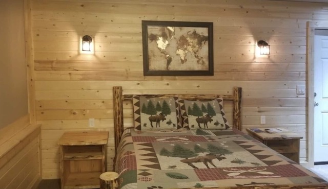 All brand new rooms! Beautifully done in a lodge theme!