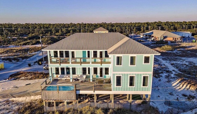 All Ours 7 bedrooms Gulf-Front Luxury Private Pool Sleeps 24 Prickett Properties