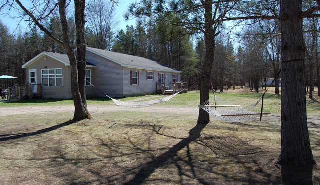 All Seasons getaway 2 mi from ORV/Snowmobile trails w/game room in Roscommon