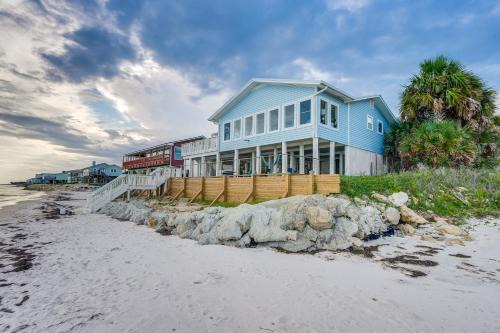 Alligator Point Beachfront Home with Private Hot Tub