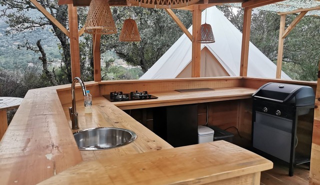 Alone in the world, zen glamping in the heart of the maquis 10km from Corte, calm, nature break