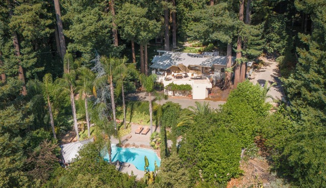 Alpha Home Modern Redwood Retreat with Pool