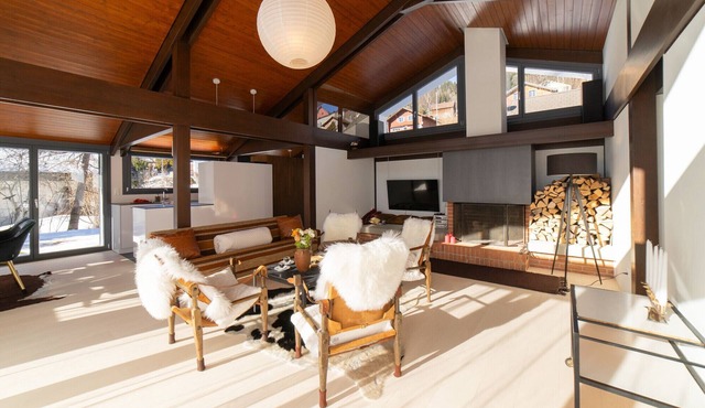Alpstern holiday loft in a prime location near the Wildhaus valley station.
