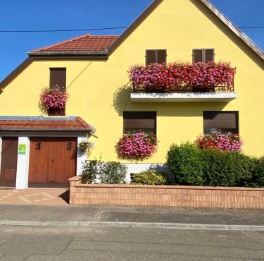ALSACE Gîte 3étoiles climatisé prox Colmar, Eguisheim, parking, jardin