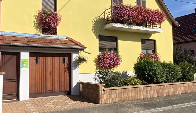 ALSACE gite 3* prox. Available May bridges air-conditioned garden balcony cycle path