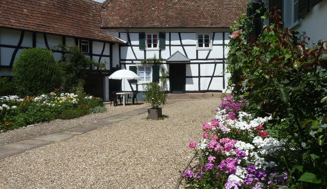Alsatian house on property with garden, in Brumath, near Strasbourg.
