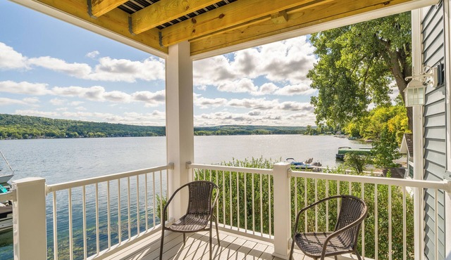 Amazing 180 degree view from the Sunrise Suite on Conesus Lake! Come Enjoy!