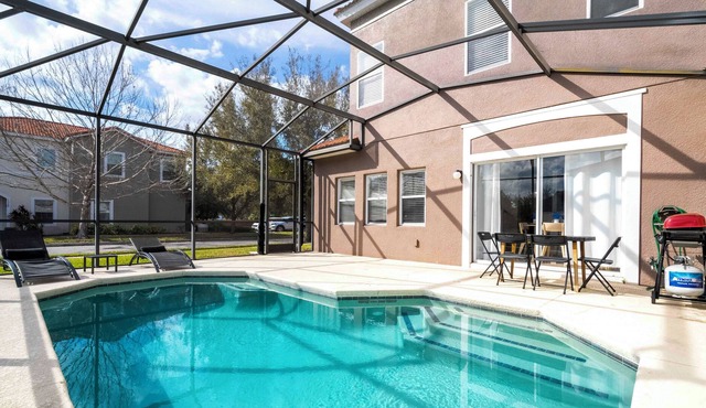 Amazing 4Bd Screened Pool Close to Disney 4572
