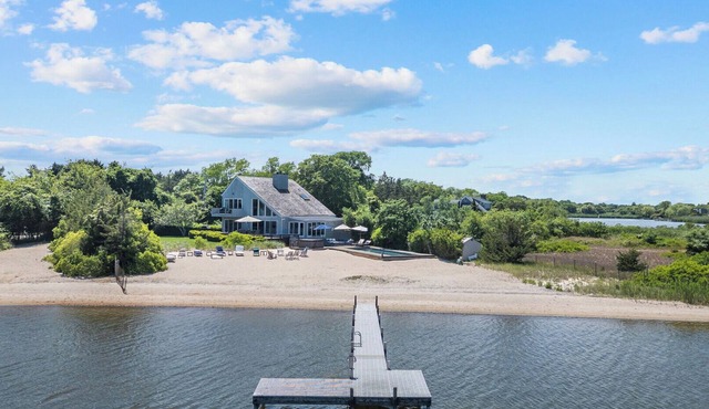 Amazing Beachfront Water Mill Home with Private Pool and Hot Tub, Perfect.