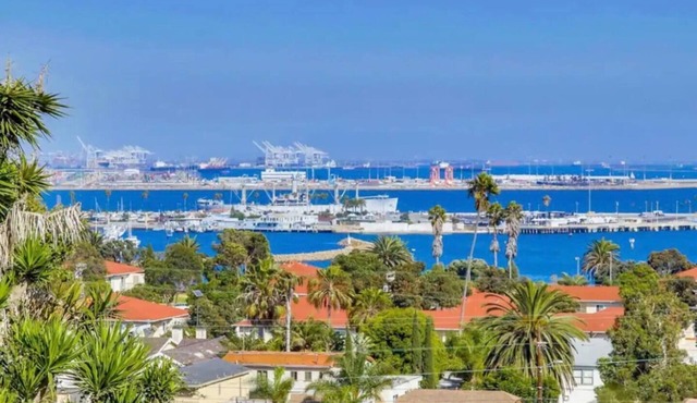 Amazing Harbor VIews, 3BR /2Ba Spanish Style, Minutes to Beach and Cruise Ports!
