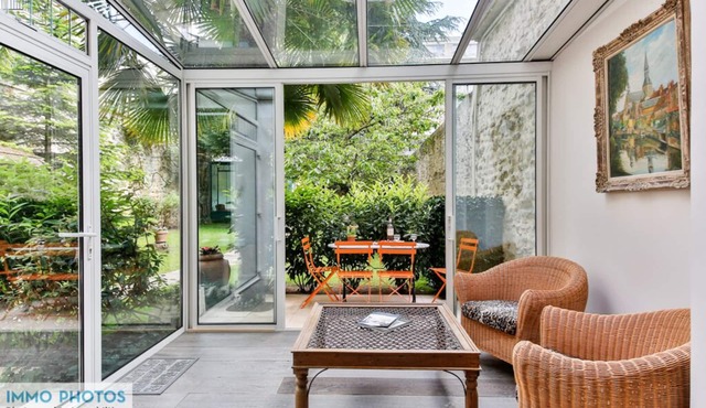 Amazing Haven Of Peace Near Eiffel Tower, 1000sqf With Private Terrace On Garden