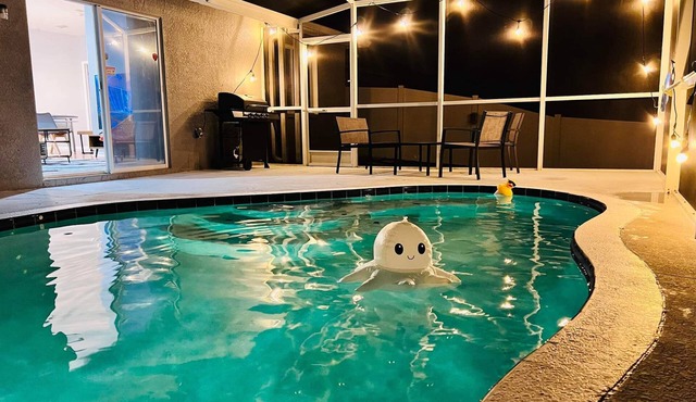 Amazing heated pool 4 BR/2 baths newly renovated home with large deck!