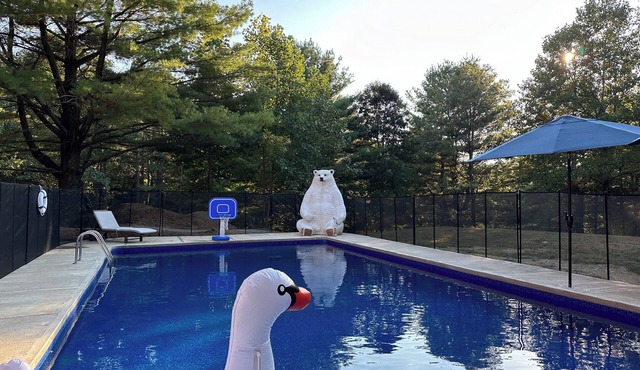 🌊AMAZING Heated Pool |Private 16ac| Hot Tub |Stocked Pond |Game Room |Theater🎬