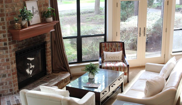 Amazing Lake View Across from the Park with Fire Pit & Canoe