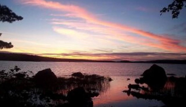 Amazing lakefront house on 12+ acre private peninsula on quiet lake