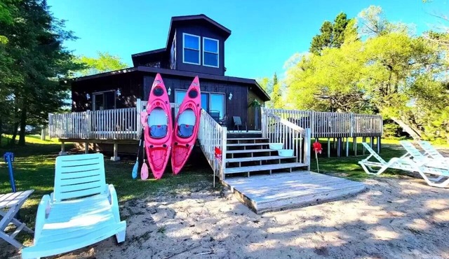 Amazing Lakefront Rental with Sandy Beach