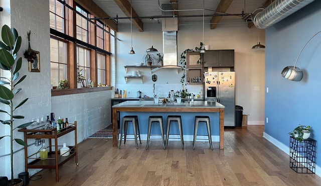 Amazing Loft with Plants, Art, & Natural Sunlight.