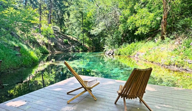 AMAZING Luxury Retreat with Private fresh spring ponds & Sauna! Sleeps 23