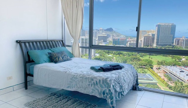 Amazing Ocean view studio Inn on the park 21st floor（1month~）